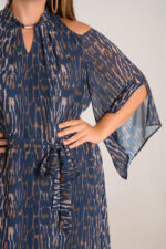 Φόρεμα μουσελίνα animal print - Image 3