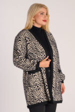 Ζακέτα animal print χνουδωτη - Image 2