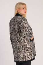 Ζακέτα animal print χνουδωτη - Image 4