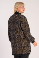 Ζακέτα animal print χνουδωτη - Image 5