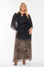 Φόρεμα μουσελίνα animal print